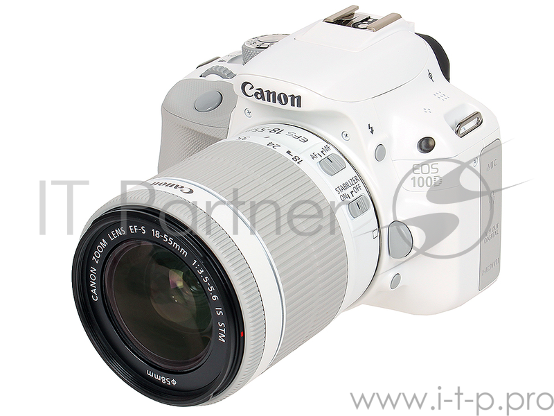 Зеркальный Фотоаппарат Canon EOS 100D белый 18Mpix EF-S 18-55mm f/3.5-5.6 IS STM 3