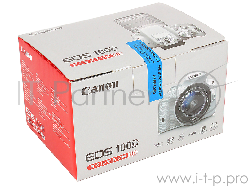 Зеркальный Фотоаппарат Canon EOS 100D белый 18Mpix EF-S 18-55mm f/3.5-5.6 IS STM 3