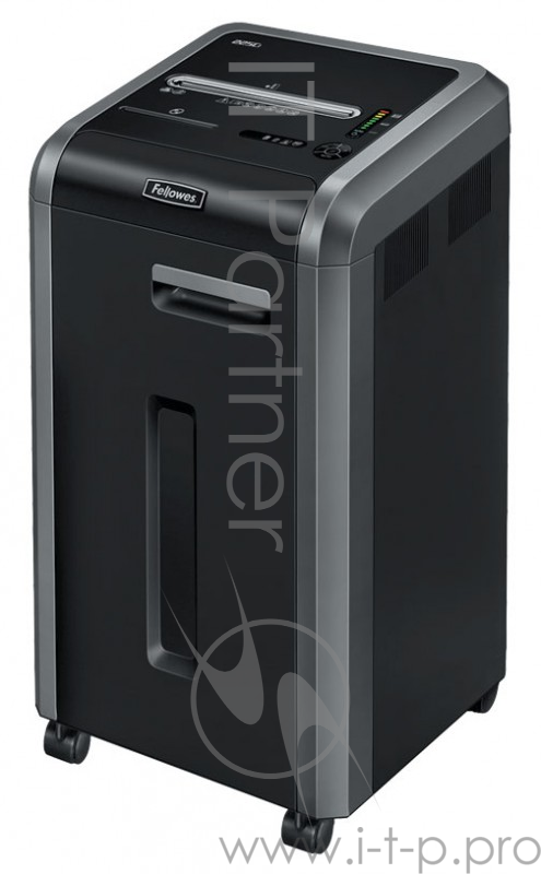 Шредер Fellowes 225Ci. (20 листов) , 60 литр, 3,9х38 мм (класс 3), 100% Jam Proof, уничтожает: скобы/скрепки/карты/CD