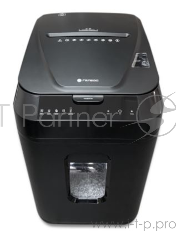 Шредер ГЕЛЕОС АП40-4, DIN P-4 (4 ур-нь секр.), фрагмент 3,9х12мм, АВТОПОДАЧА 170 лист (70г/м2), пл.карты/скрепки/скобы, 37 литров