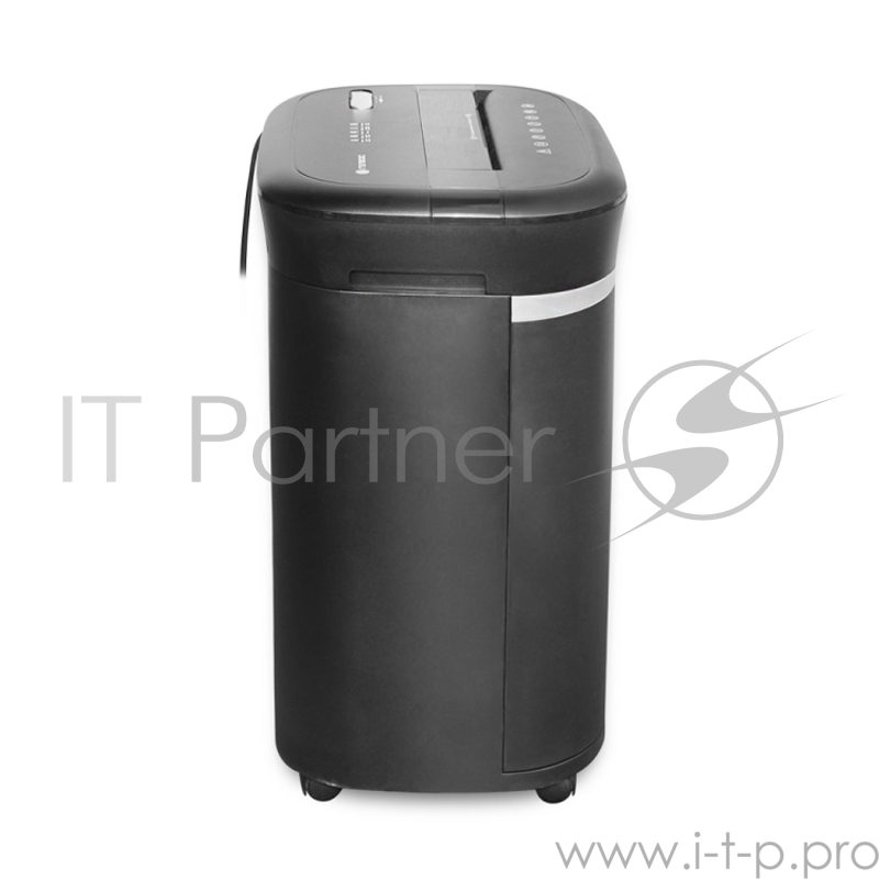 Шредер ГЕЛЕОС УМ28-4, DIN P-4 (4 ур-нь секр.), фрагмент 3,9х30мм, 19-21 лист (70г/м2), CD/пл.карты/скрепки/скобы, 28 литров