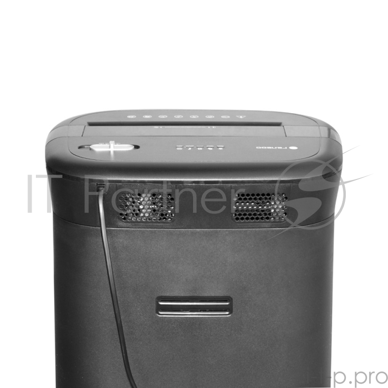 Шредер ГЕЛЕОС УМ28-4, DIN P-4 (4 ур-нь секр.), фрагмент 3,9х30мм, 19-21 лист (70г/м2), CD/пл.карты/скрепки/скобы, 28 литров