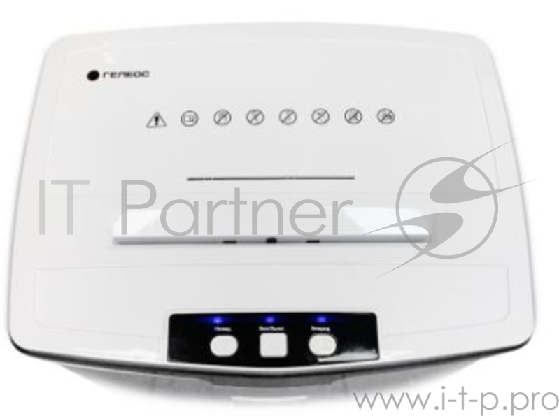 Шредер ГЕЛЕОС УМ28-5, DIN P-5 (5 ур-нь секр.), 28 литров, фрагмент 1,9х12мм, 13-14 лист (70г/м2), CD/пл.карты/скрепки/скобы,