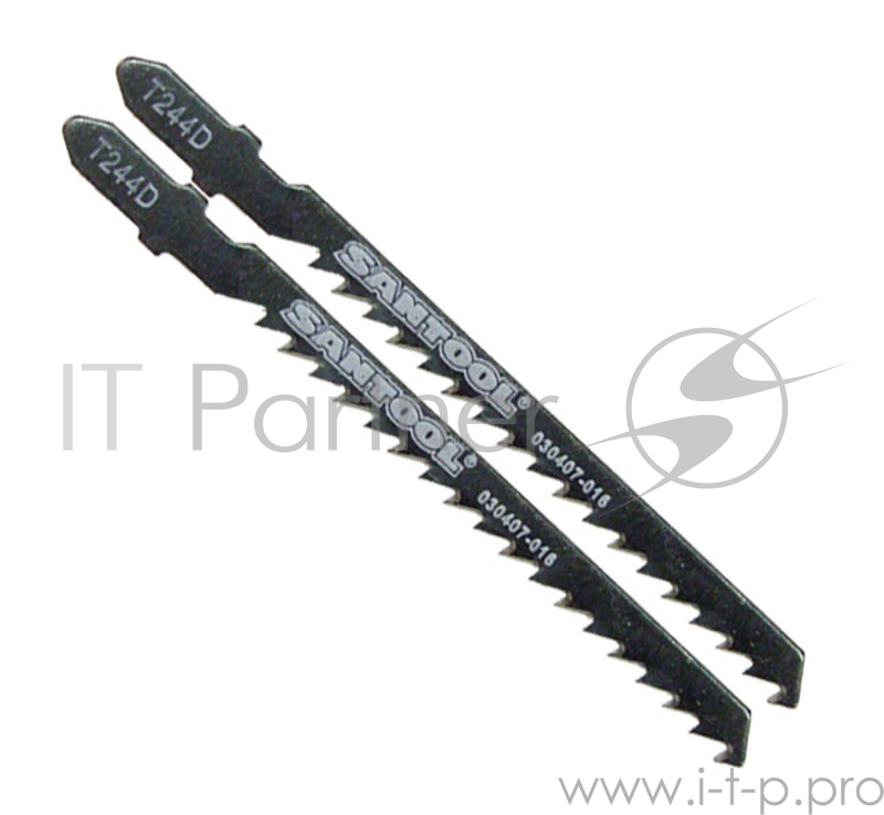 Полотна SANTOOL 030407-016 75 х 4.0-5.2мм для электролобзика по дереву тип T244D (2шт./уп.)