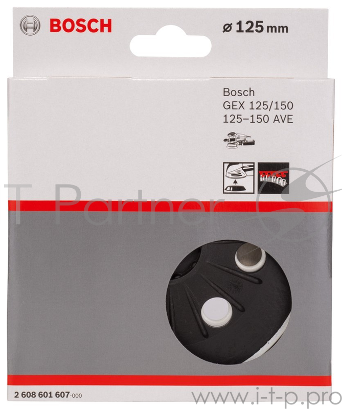Шлифтарелка BOSCH 2608601607 для GEX 125-150 AVE Prof Ф125мм
