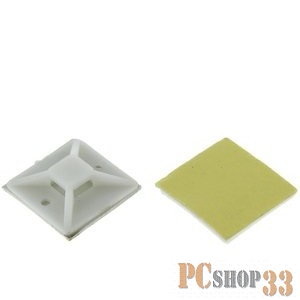 EKF plc-30x30 Площадка самоклеящаяся (30х30мм.) белая (100шт.) EKF PROxima