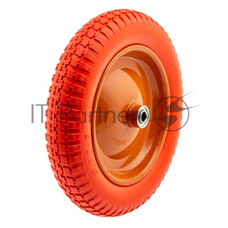 Колесо PALISAD 68975 полиуретановое 3.00-8 длина оси 90мм подшипник 16мм