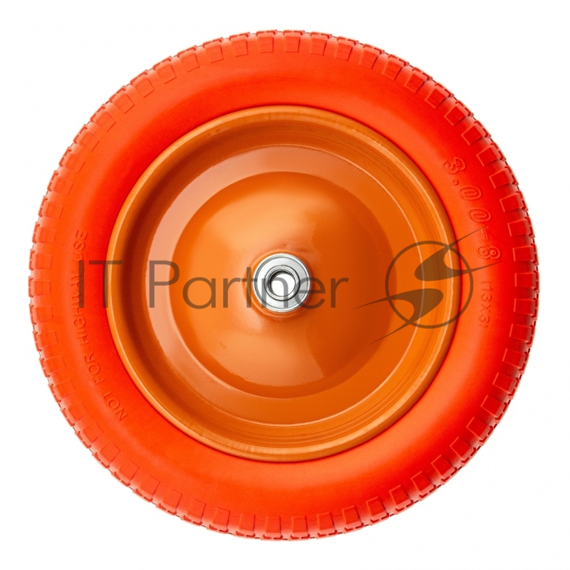 Колесо PALISAD 68975 полиуретановое 3.00-8 длина оси 90мм подшипник 16мм