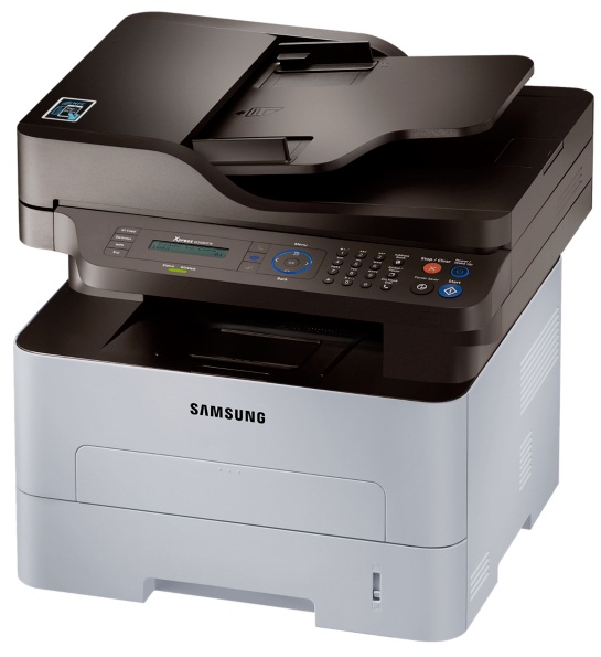 МФУ Samsung SL-M2880FW лазерный принтер/сканер/копир/факс, A4, 28 стр/мин, 4800x600 dpi, 128 Мб, ADF, дуплекс, подача: 250 лист., вывод: 120 лист., Ethernet, USB, Wi-Fi, ЖК-панель