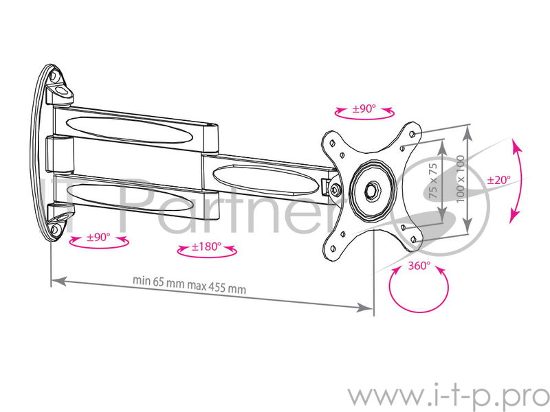 Кронштейн VLK TRENTO-15 silver, для LED/LCD TV 10
