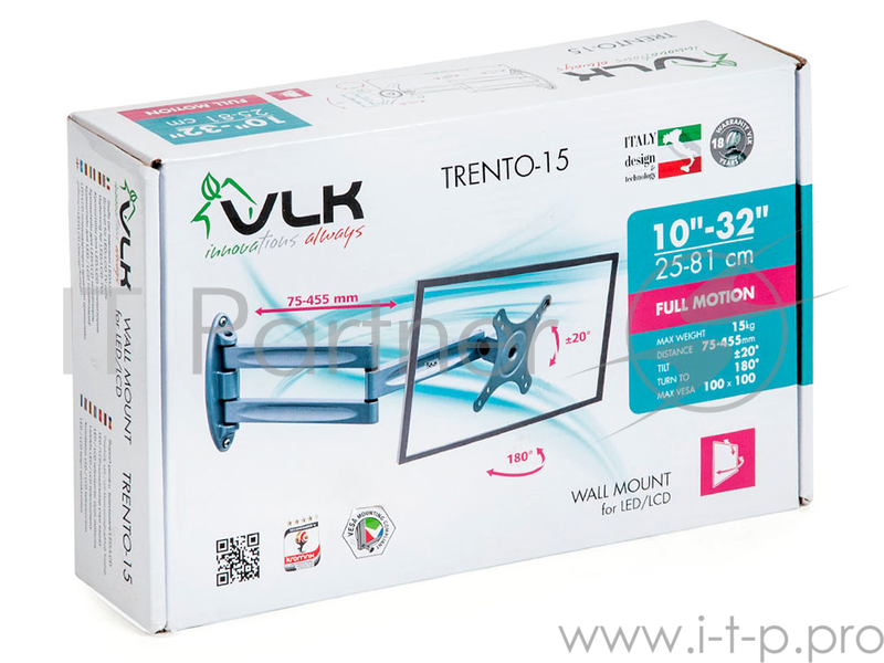 Кронштейн VLK TRENTO-15 silver, для LED/LCD TV 10
