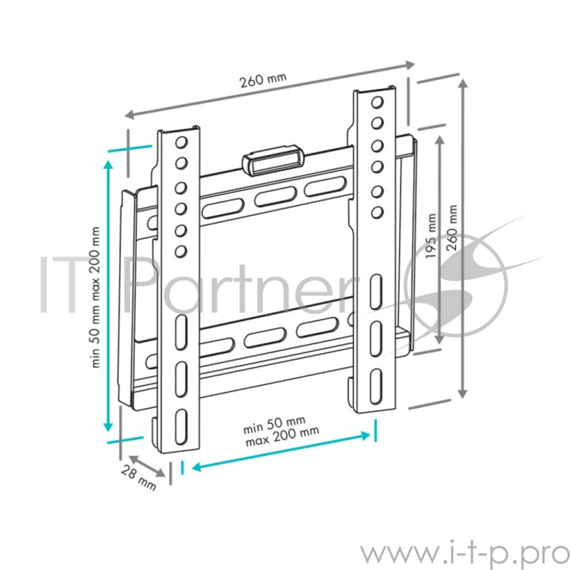 Кронштейн VLK TRENTO-35 black, LED/LCD TV 15