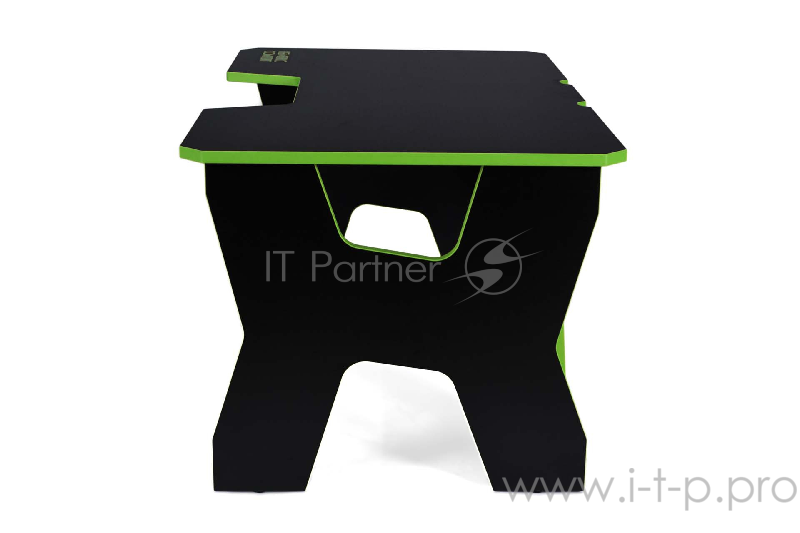 Игровой стол чёрно-зелёный Generic Comfort Gamer2/DS/NE (ЛДСП Е1,150 x 90 x 75)