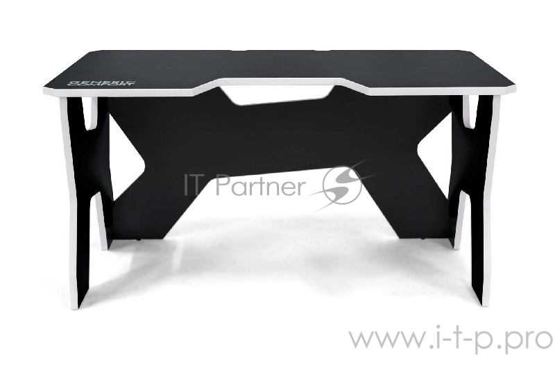 Игровой стол чёрно-белый Generic Comfort Gamer2/DS/NW (ЛДСП Е1,150 x 90 x 75)