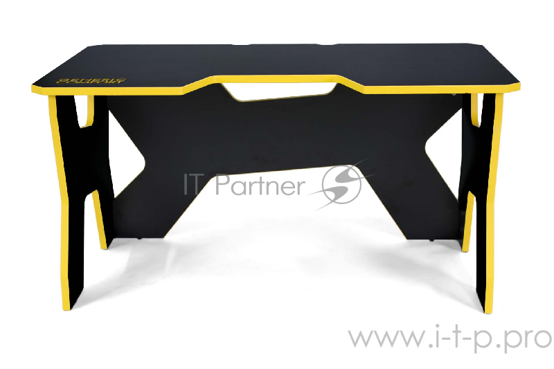 Игровой стол чёрно-жёлтый Generic Comfort Gamer2/DS/NY (ЛДСП Е1,150 x 90 x 75)
