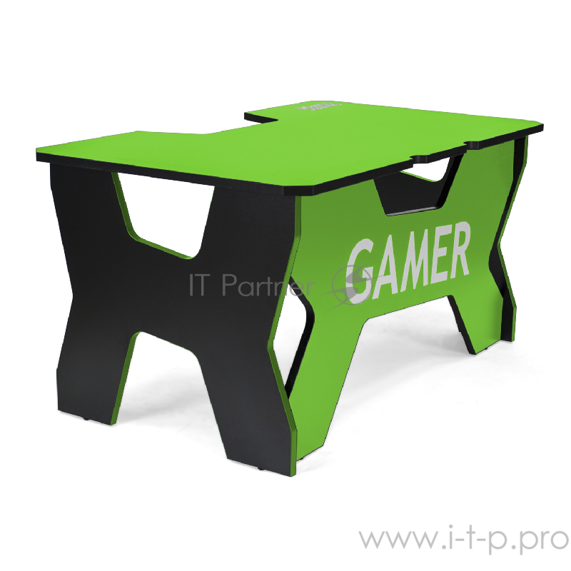 Игровой стол зелёно-чёрный Generic Comfort Gamer2/NE (ЛДСП Е1,150 x 90 x 75)
