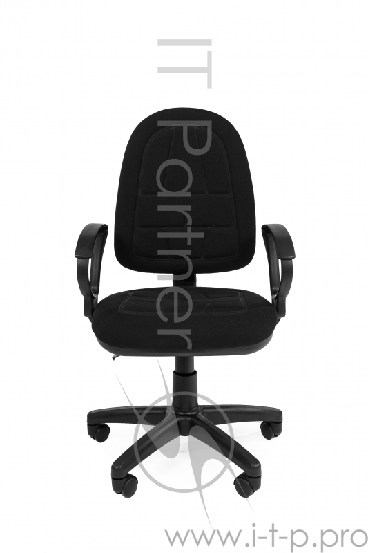 Офисное кресло Chairman Престиж эрго чёрное (ткань, пластик, газпатрон 2 кл, ролики)