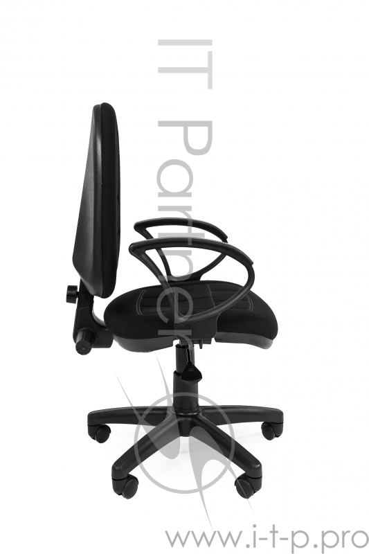 Офисное кресло Chairman Престиж эрго чёрное (ткань, пластик, газпатрон 2 кл, ролики)