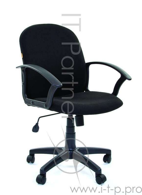 Офисное кресло Chairman 681 чёрное (ткань, пластик, газпатрон 3 кл, ролики)