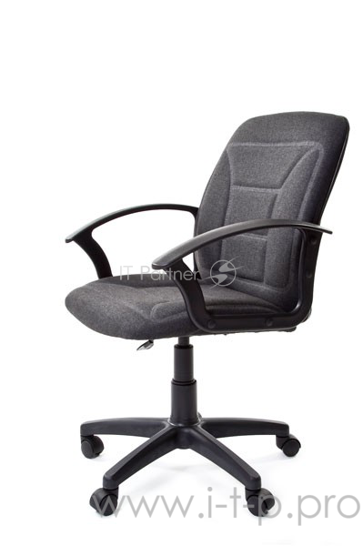Офисное кресло Chairman 627 серое (ткань С-3, пластик, газпатрон 3 кл, ролики)