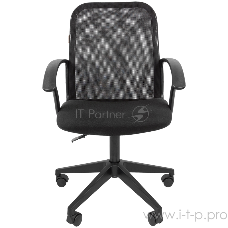 Офисное кресло Chairman 615 чёрное (ткань, спинка сетка, пластик, газпатрон 3 кл)