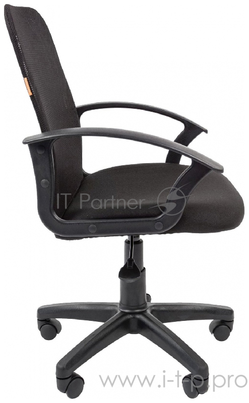 Офисное кресло Chairman 615 чёрное (ткань, спинка сетка, пластик, газпатрон 3 кл)