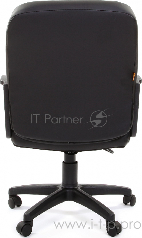 Офисное кресло Chairman 651 чёрное (экокожа, пластик, газпатрон 3 кл, ролики)