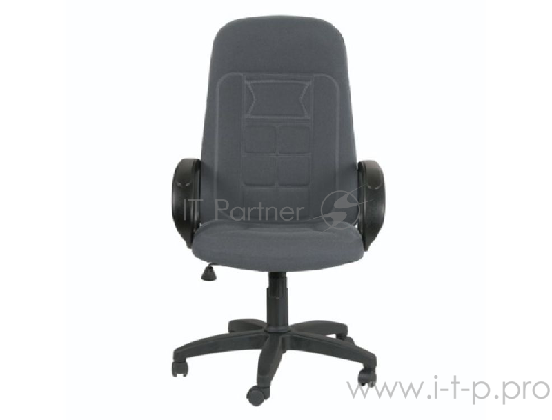 Офисное кресло Chairman 727 серое (ткань, пластик, газпатрон 3 кл, ролики, механизм качания)