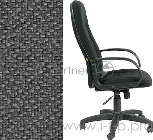 Офисное кресло Chairman 727 серое (ткань, пластик, газпатрон 3 кл, ролики, механизм качания)