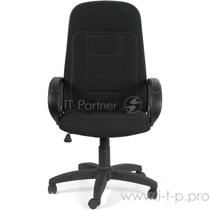 Офисное кресло Chairman 727 чёрное (ткань, пластик, газпатрон 3 кл, ролики, механизм качания)