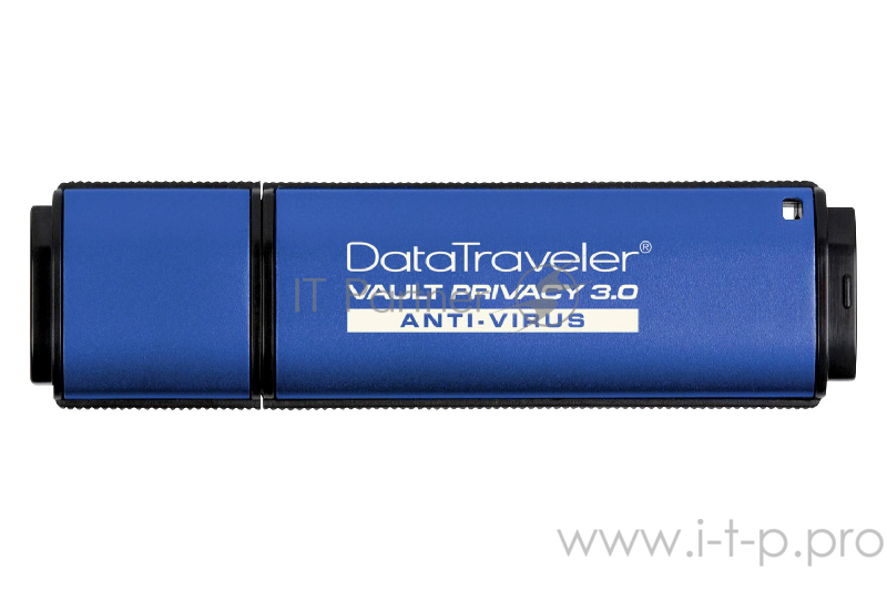 Флеш Диск Kingston 8Gb DataTraveler Vault Privacy 3.0 with ESET AV - TAA compliant, <DTVP30AV/8GB> USB3.0 синий