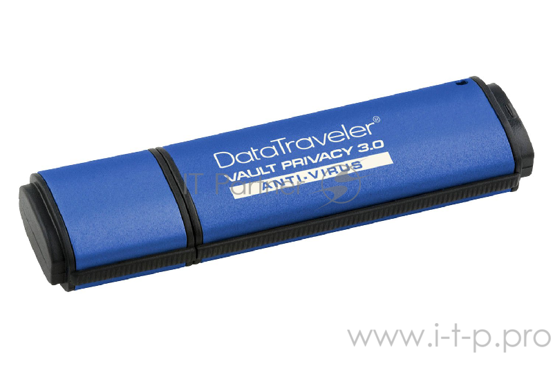 Флеш Диск Kingston 8Gb DataTraveler Vault Privacy 3.0 with ESET AV - TAA compliant, <DTVP30AV/8GB> USB3.0 синий