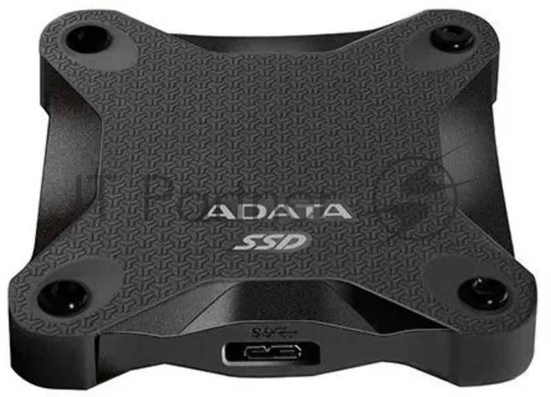 Внешний SSD ADATA External 240Gb SD600Q Series <ASD600Q-240GU31-CBK> (USB3.1, 440/430Mbs, 3D QLC, 80х15х80mm, 60g) Black