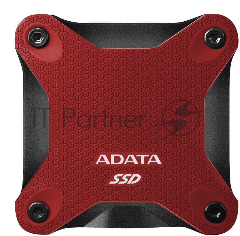 Внешний SSD ADATA External 240Gb SD600Q Series <ASD600Q-240GU31-CRD> (USB3.1, 440/430Mbs, 3D QLC, 80х15х80mm, 60g) Red