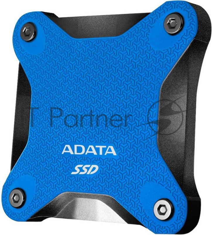 Внешний SSD ADATA External 480Gb SD600Q Series <ASD600Q-480GU31-CBL> (USB3.1, 440/430Mbs, 3D QLC, 80х15х80mm, 60g) Blue