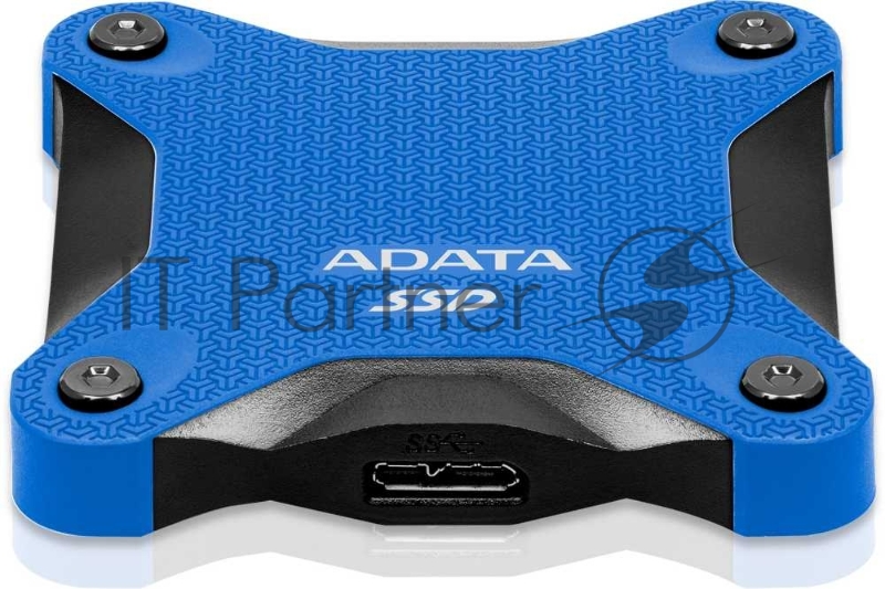 Внешний SSD ADATA External 480Gb SD600Q Series <ASD600Q-480GU31-CBL> (USB3.1, 440/430Mbs, 3D QLC, 80х15х80mm, 60g) Blue