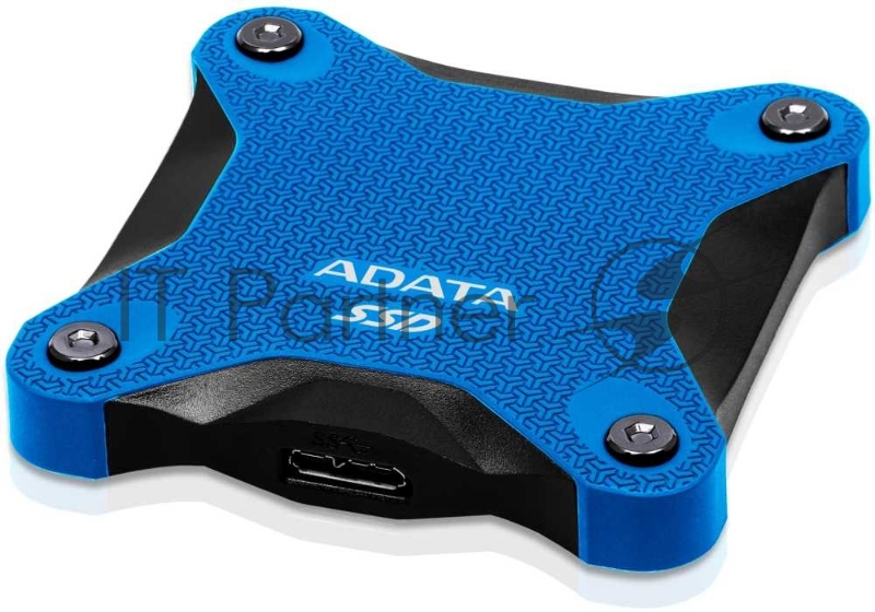 Внешний SSD ADATA External 480Gb SD600Q Series <ASD600Q-480GU31-CBL> (USB3.1, 440/430Mbs, 3D QLC, 80х15х80mm, 60g) Blue
