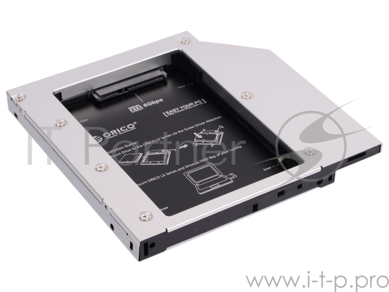 Салазки для подключения HDD 2,5'' в отсек привода ноутбука Orico L127SS-SV