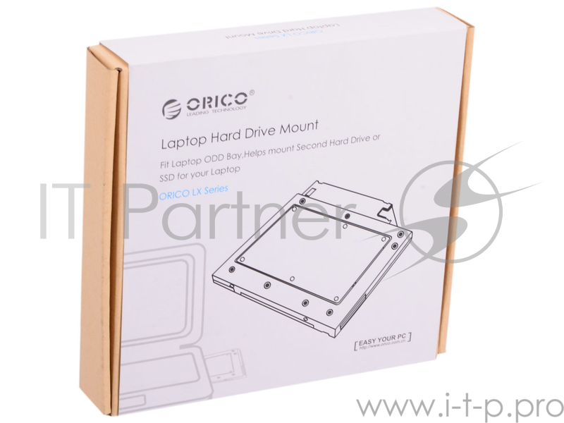 Салазки для подключения HDD 2,5'' в отсек привода ноутбука Orico L127SS-SV