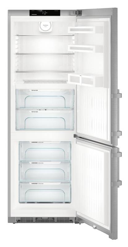 Холодильник Liebherr CBNef 5715 серебристый (двухкамерный)