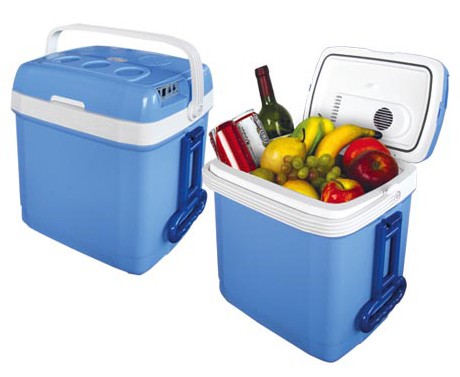 Автохолодильник Mystery MTC-30 30л 68Вт голубой/белый