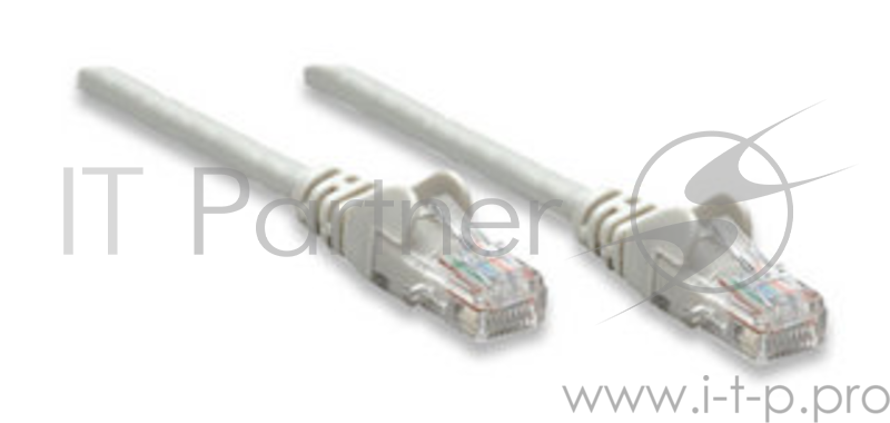 Коммутационный шнур Exegate EX258663RUS Патч-корд UTP кат. 5e, 0.3м Exegate серый