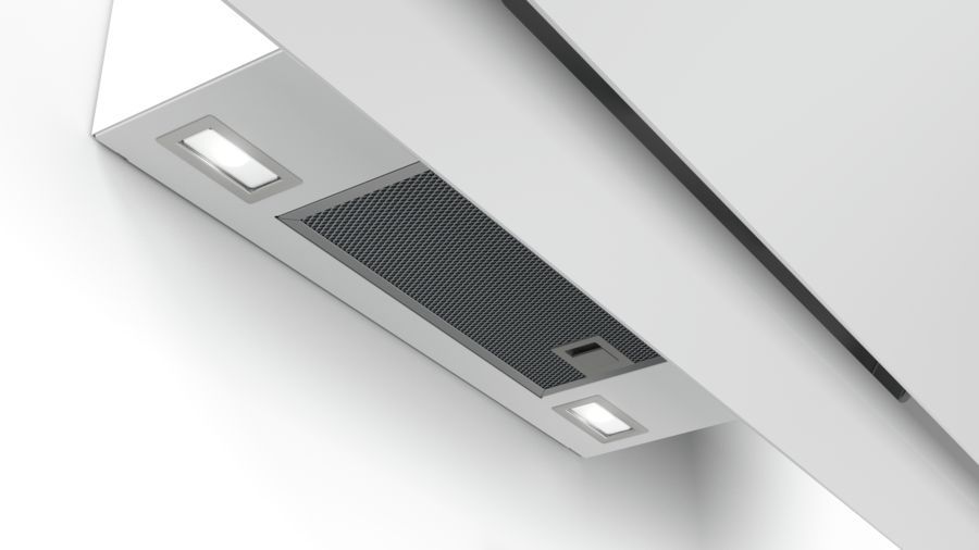 Вытяжка каминная Bosch Serie 6 DWK97JM20 белый управление: сенсорное (1 мотор)