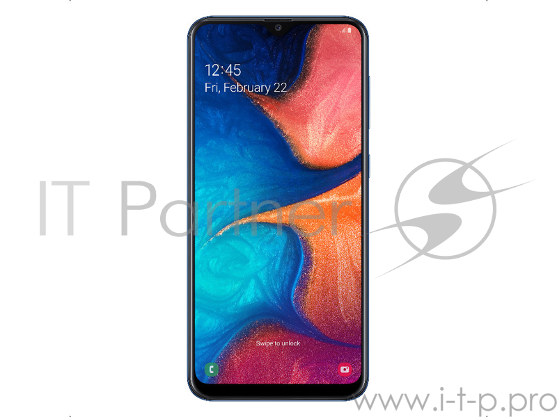 Мобильный телефон Samsung Galaxy A20 32Gb, SM-A205F, синий SM-A205FZBVSER