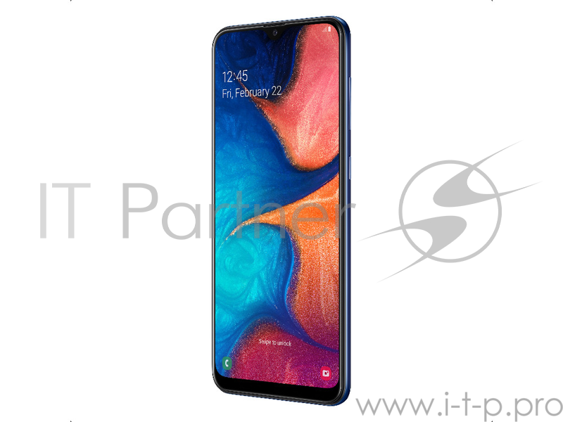 Мобильный телефон Samsung Galaxy A20 32Gb, SM-A205F, синий SM-A205FZBVSER