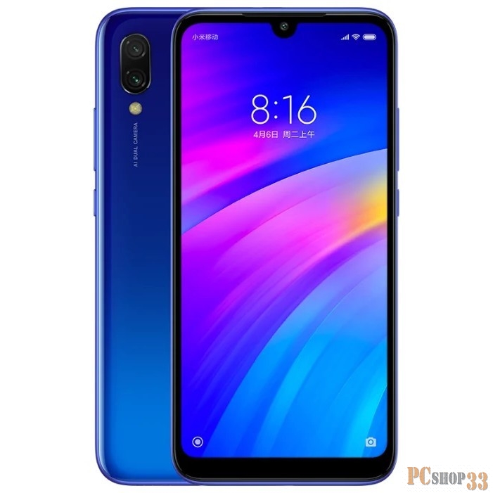 Смартфон/акссесуар Xiaomi Redmi 7 3GB+32GB Blue