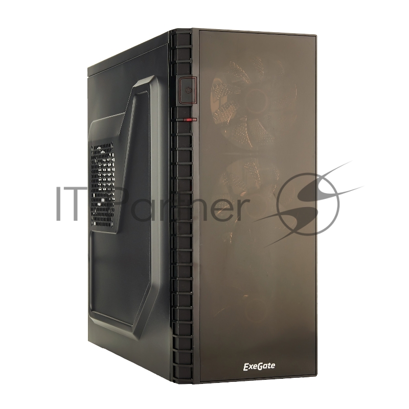 Корпуса Exegate EX278416RUS Корпус Miditower Exegate EVO-7215 Black-Red light, ATX, без БП, 1*USB+1*USB3.0, Audio