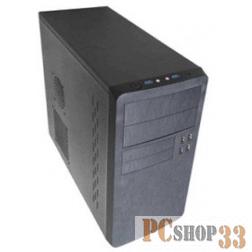 Корпуса Exegate EX279019RUS Корпус Minitower Exegate SP-415UP Black, mATX UN600, 120mm 4*USB+2*USB3.0, HD Audio, петля, без винтовое крепление HDD, датчик вскрытия