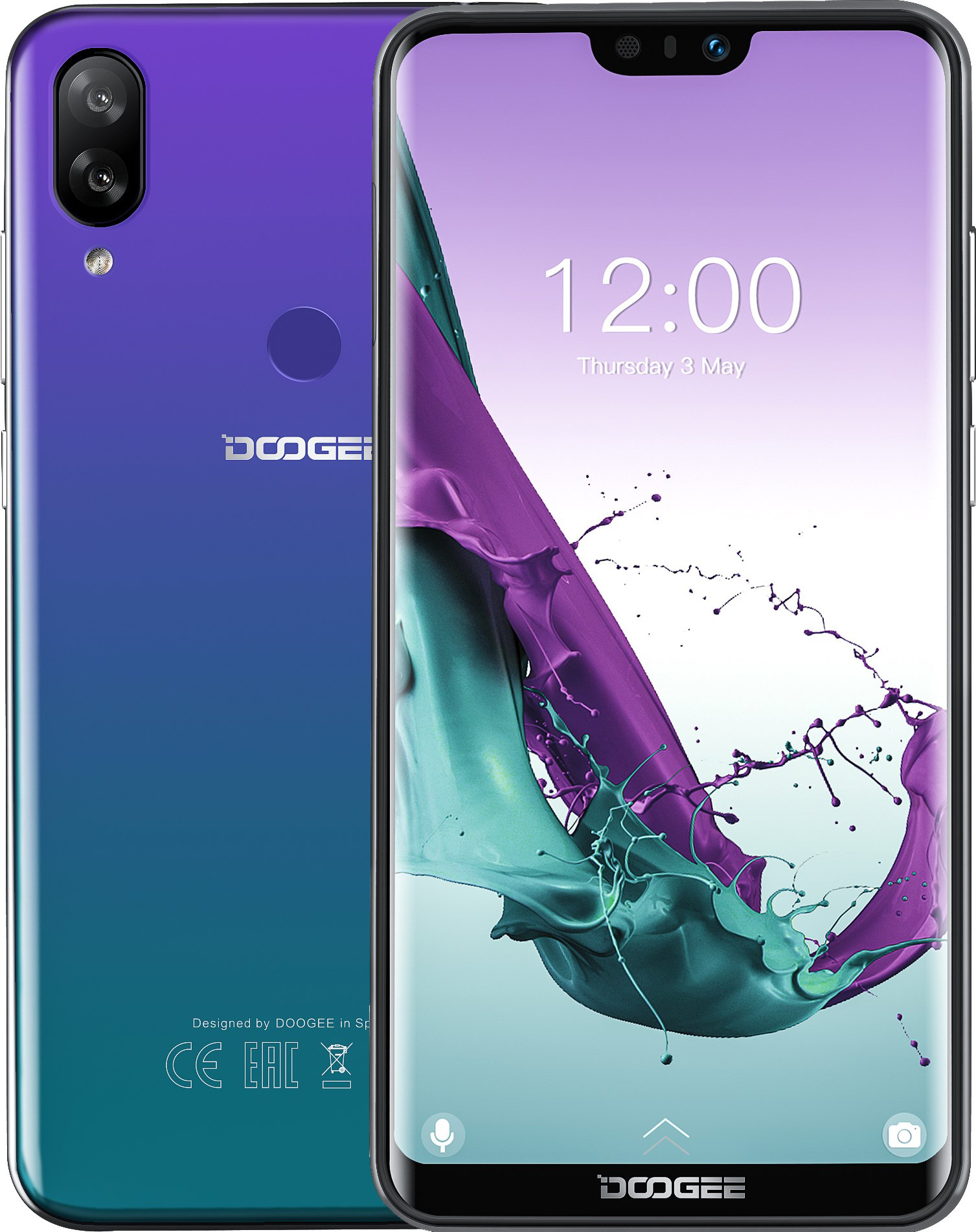 Смартфон Doogee Y7 32Gb Aurora Blue