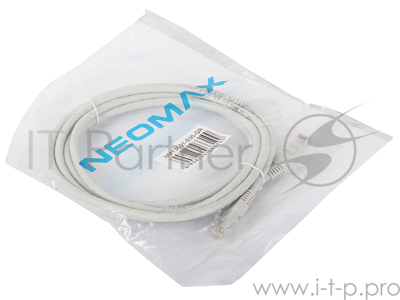Коммутационный шнур NEOMAX (NM13601-030) Шнур коммут. UTP 3м., гибкий, Категория 6